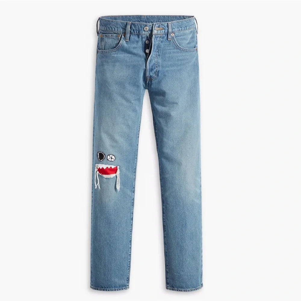 LEVI'S SKATEBOARDING 501 ORIGINAL STRAIGHT LEG FIT STRONG MEN'S JEANS SIZE 31x30 - Picture 7 of 15